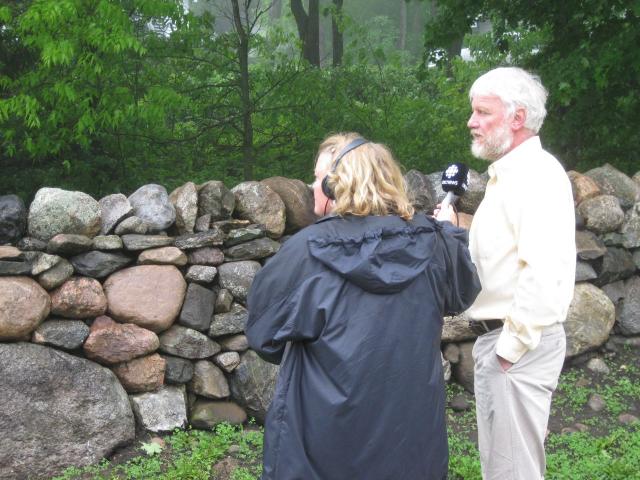 CBC Radio's Laurie Fagan and John S-R